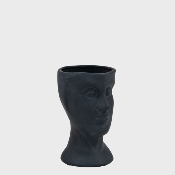 PH Head Vase Black