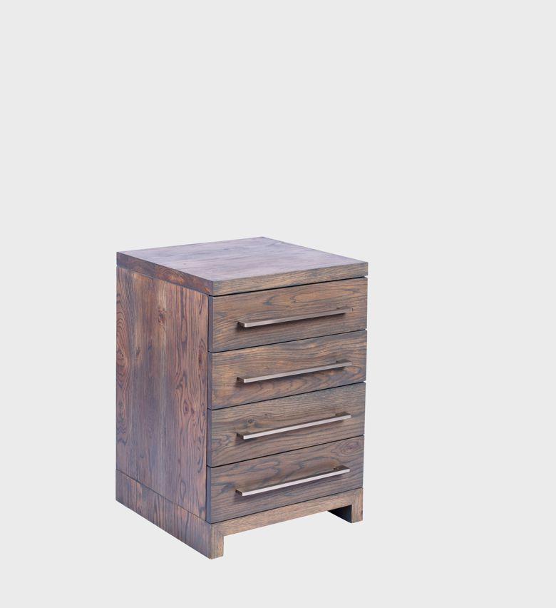 The Arniston Pedestal combines modern simplicity with timeless craftsmanship. Featuring four sleek drawers accented by elongated metal handles, its rich walnut finish highlights the natural wood grain.
