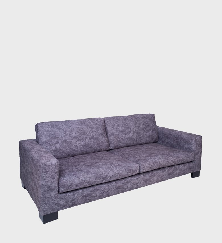 The Olivia Sofa exudes contemporary simplicity with a focus on comfort and clean design. Upholstered in a textured slate‑gray fabric