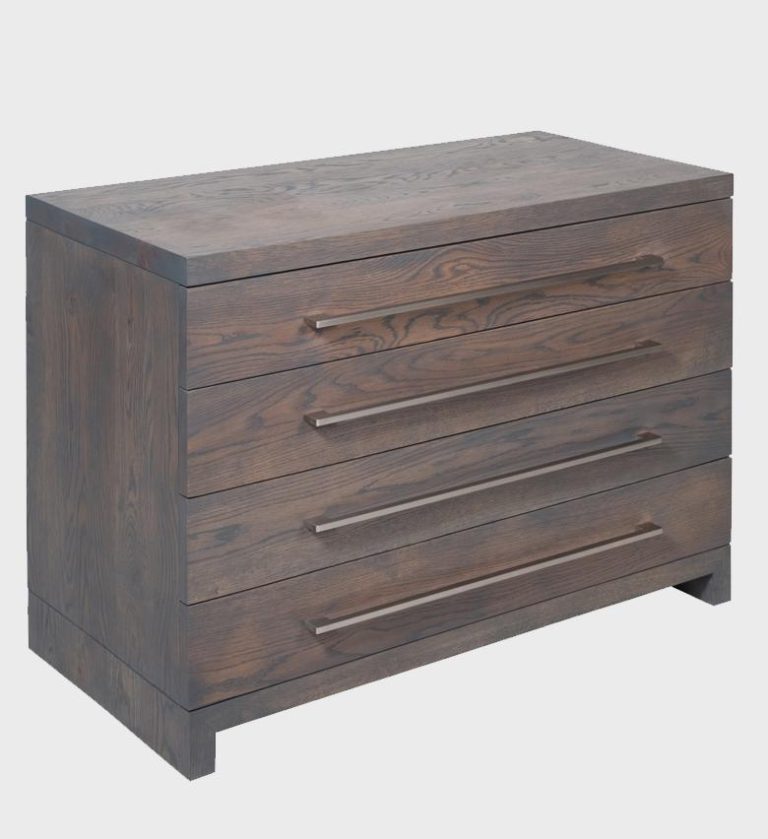 The Arniston Chest  of  Drawers showcases contemporary craftsmanship with its clean lines and rich dark‑walnut finish.