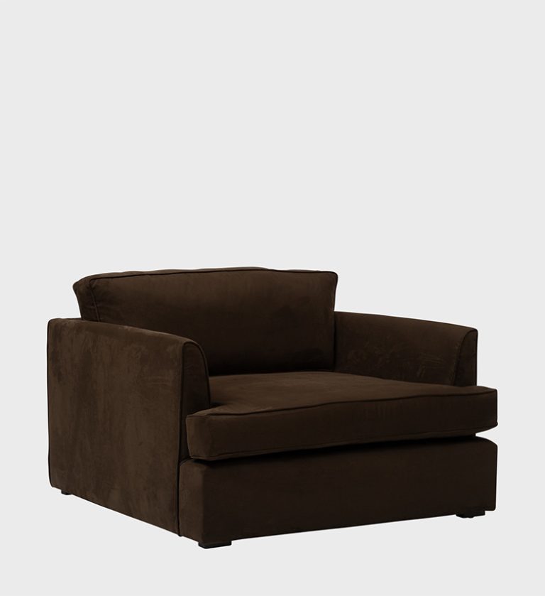 The Haven Loveseat offers a perfect balance of comfort and contemporary design. Upholstered in a textured grey fabric, its generous cushions and clean, structured lines create an inviting silhouette.